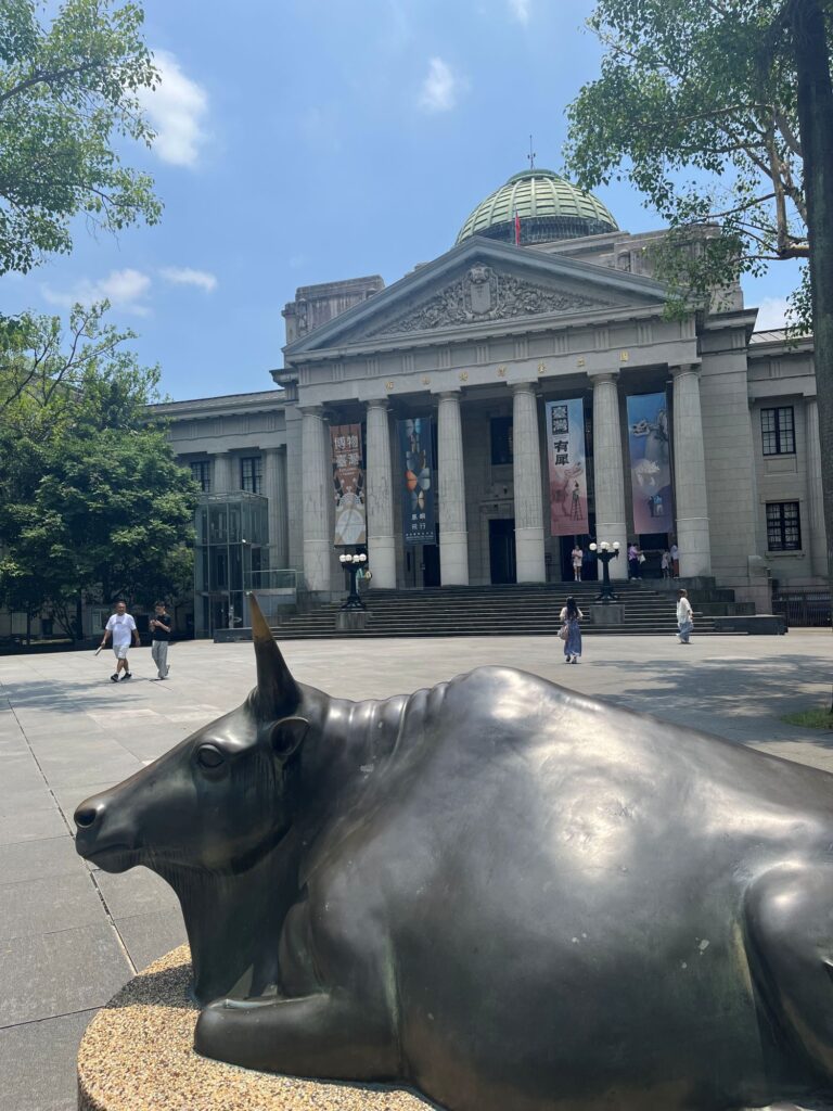 Exterior facade of the National Taiwan Museum with its grand columns