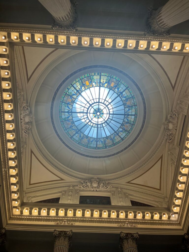 Grand staircase inside the National Taiwan Museum main hall
